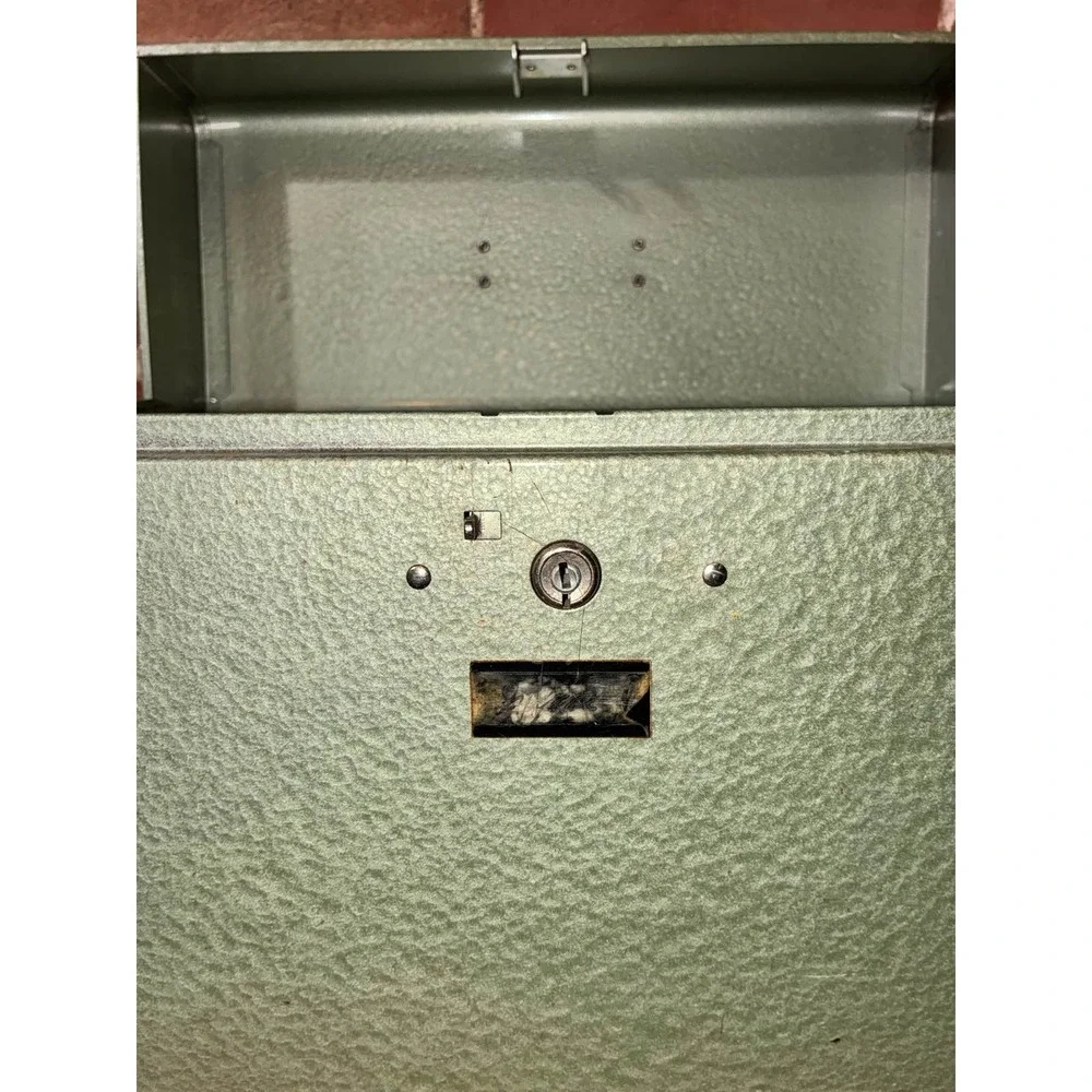 Hamilton Skotch Porta-File Green Metal Document Storage‎ Box